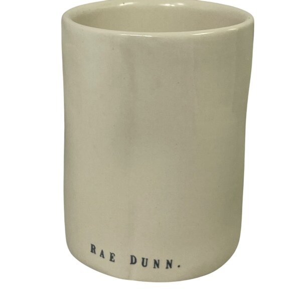 Rae Dunn Artisan Collection Jingle Bells Ceramic Candle holder 4.25" Off-White - Picture 2 of 6